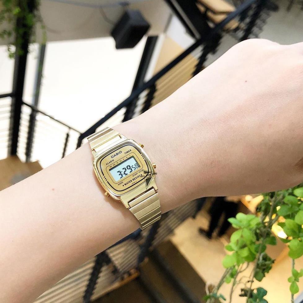 [ảnh thật] Đồng hồ nữ thời trang Casio LA670 bản mini đặc biệt siêu đẹp hiện đại full hộp