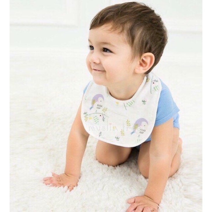 Yếm sợi tre Muslin tree BIB siêu thấm cho bé