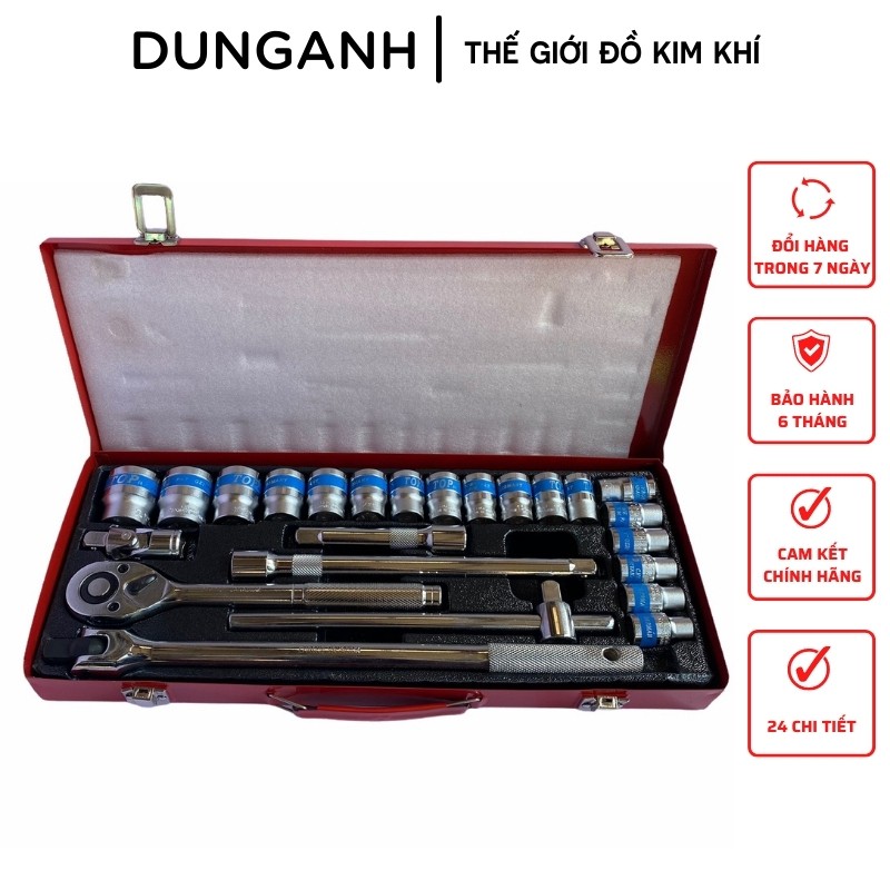 Bộ khẩu Top chính hãng bộ khẩu 24 chi tiết - Kim Khí Dung Anh