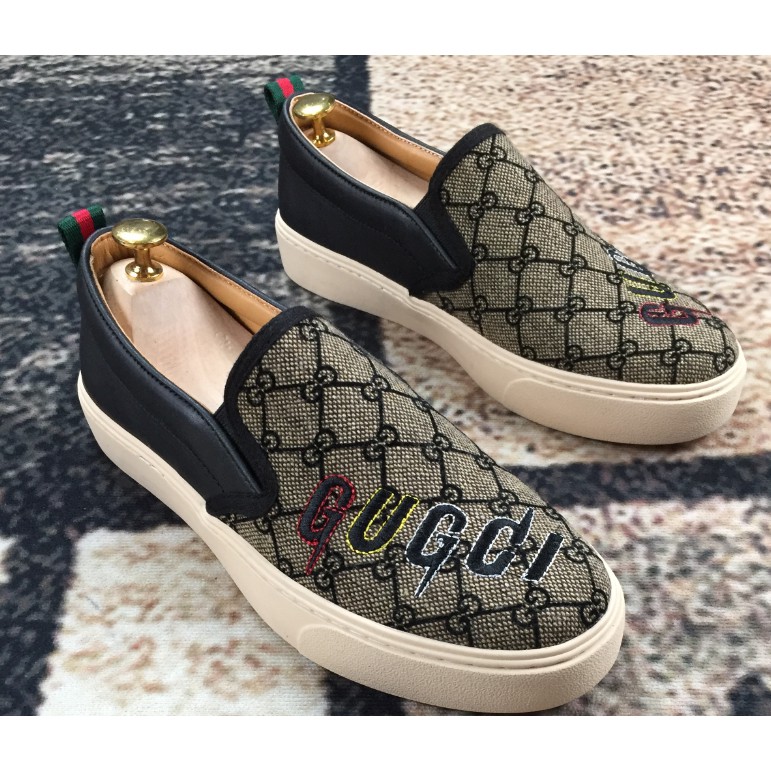 [KHO HÀ NỘI] Giày Lười Nam Slipon GC- Vải Cao Cấp vs Da Bò-G1 | BigBuy360 - bigbuy360.vn