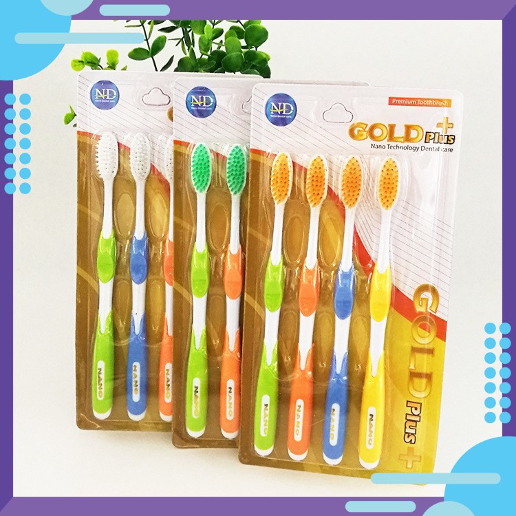 Bộ 4 Bàn Chải Đánh Răng Lông Mềm Cao Cấp
