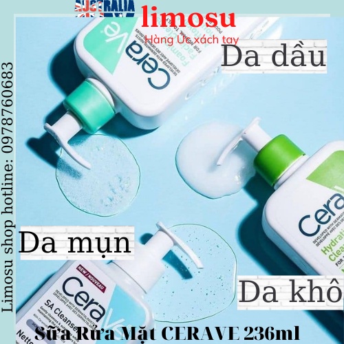 Sữa rửa mặt Cerave dịu nhẹ 236ml