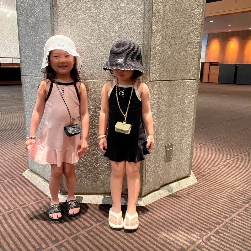 (8-18kg) Váy bé gái 2 dây sành điệu QATE920 - đầm bé gái body cổ yếm bé gái TB240