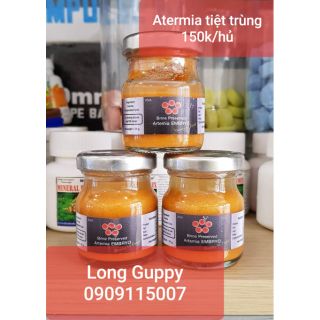 Thức ăn cho cá atermia tiệt trùng 135k/hủ