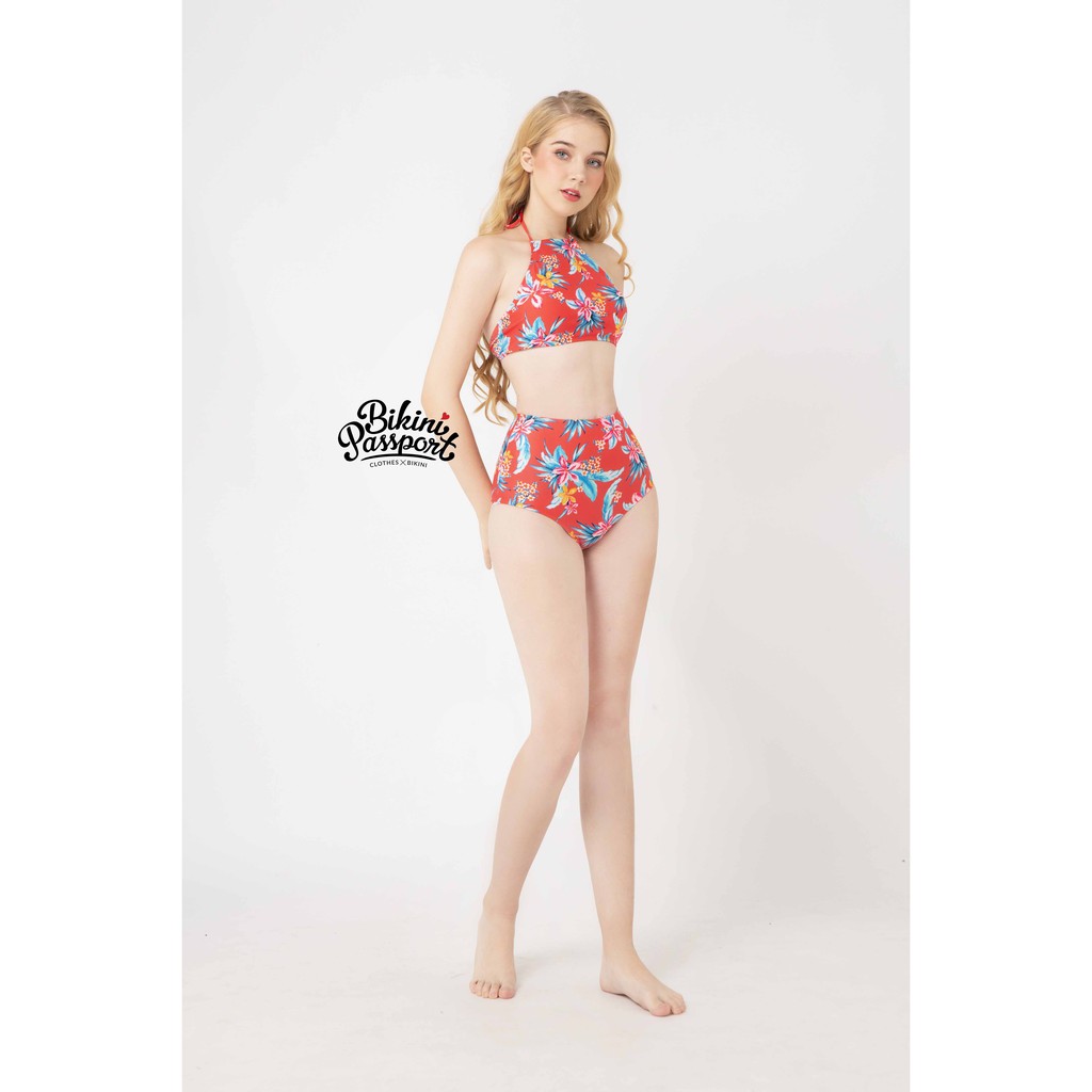 [Mã WABRM50 giảm 15% đơn 99k] BIKINIPASSPORT - Lưng cao yếm - Đỏ BS125_RD | BigBuy360 - bigbuy360.vn