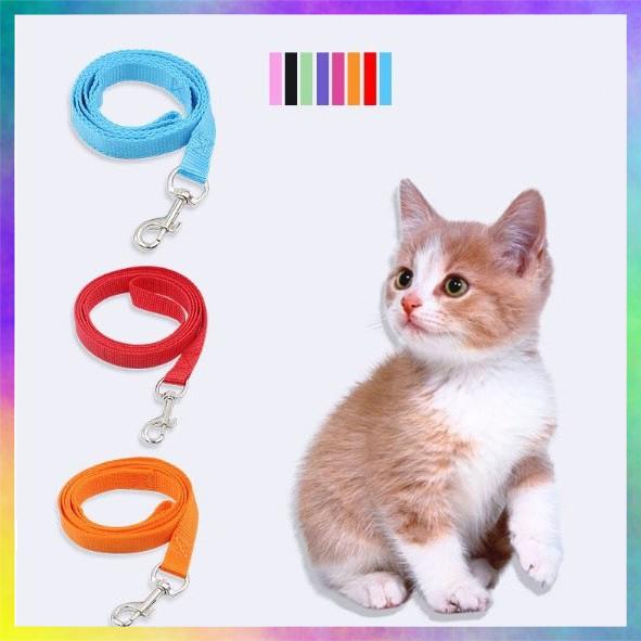 DÂY DẮT CHÓ MÈO ĐI DẠO TIỆN LỢI - VẢI DÙ 1M2 - NHIỀU MÀU (KHÔNG KÈM VÒNG CỔ)