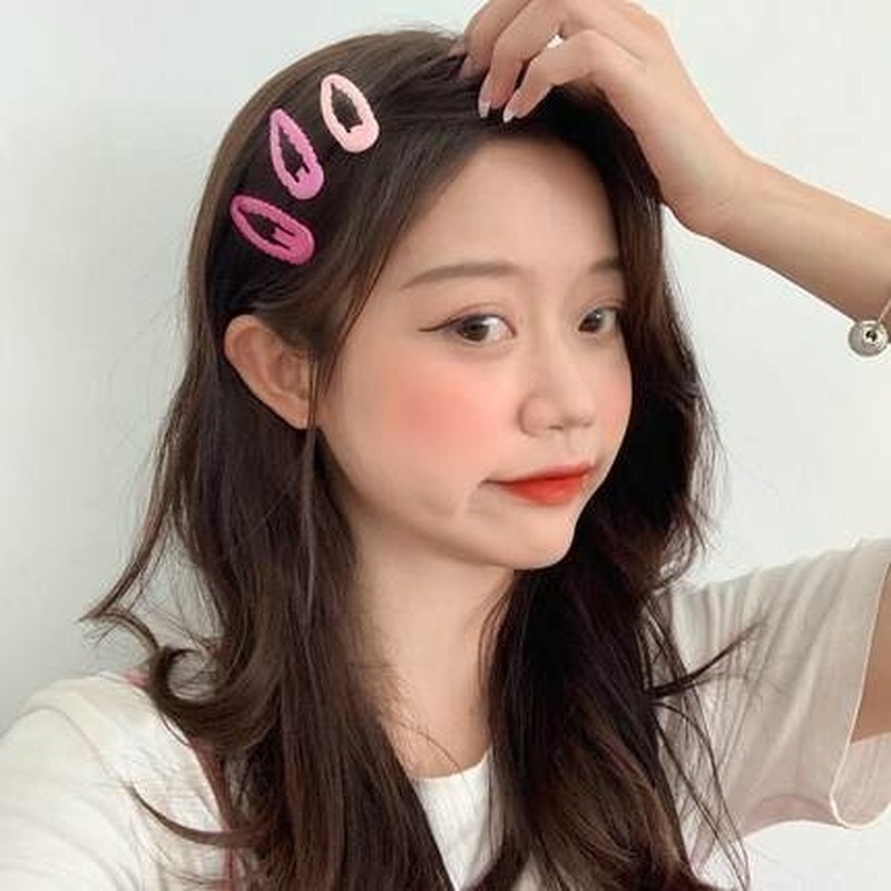 Set 5/10/20/30/40 Kẹp Tóc Hình Giọt Nước Màu Sắc Ngọt Ngào Cho Bé Gái