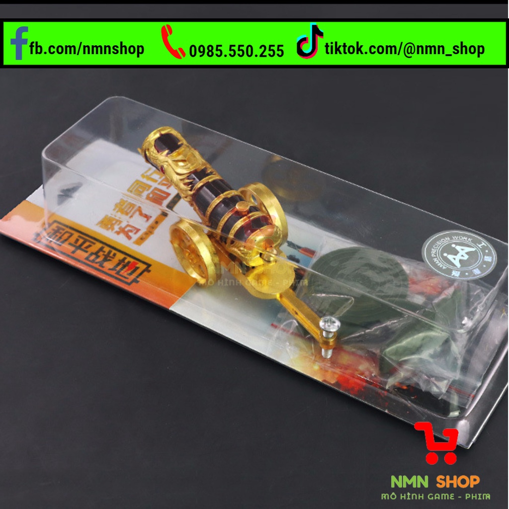 Mô hình Đại pháo súng thần công rồng vàng 12cm