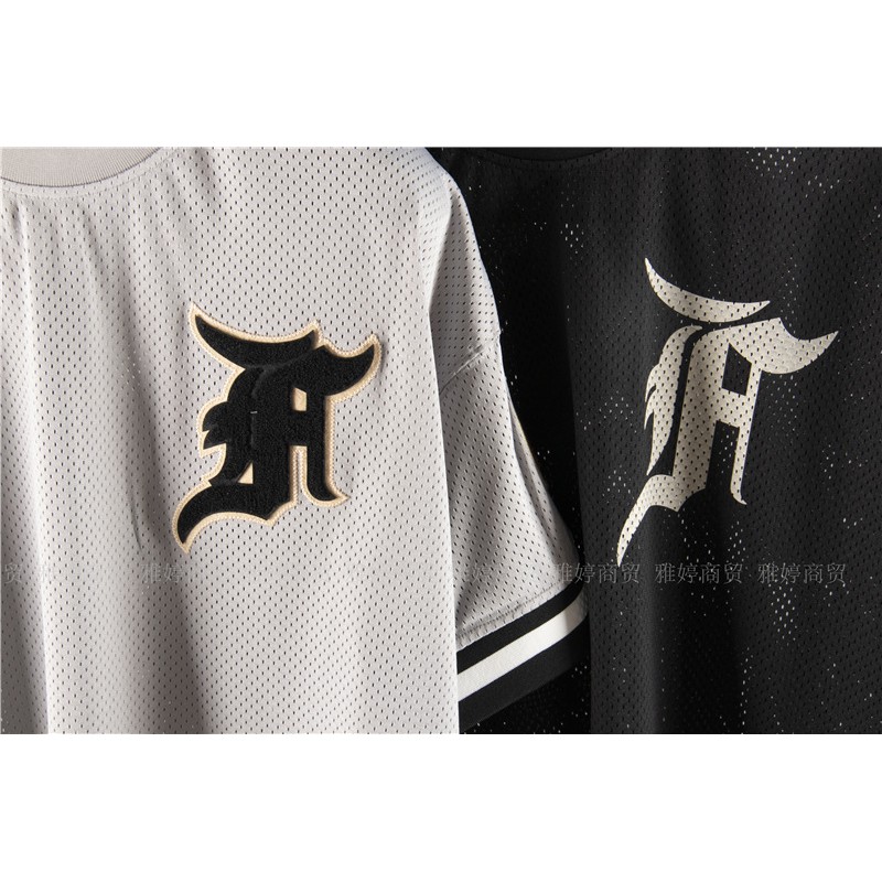 Áo thun ngắn tay oversize Fear Of God big league baseball jersey