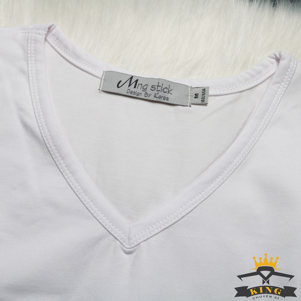 Áo Thun Tay Dài Nam KING Cổ Tim, Mặc 4 Mùa [W02] | BigBuy360 - bigbuy360.vn