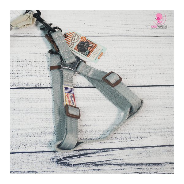 Bộ dây dẫn vòng yếm chó mèo siêu chắc TOUCHDOG - Màu Xám