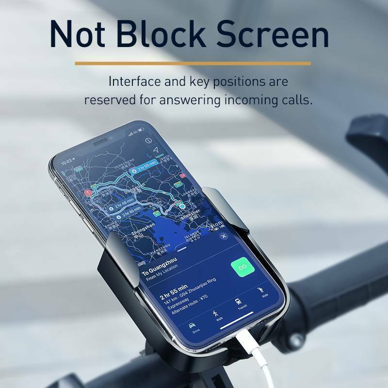 Giá kẹp điện thoại xe máy - xe đạp Baseus, Giá đỡ điện thoại có chân kẹp vào tay lái moto, xe đạp, xe máy cho điện thoại