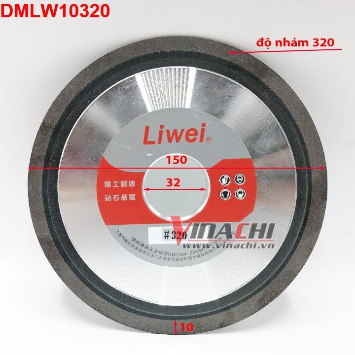 Đá mài hợp kim Liwei - 150x10x32x320#
