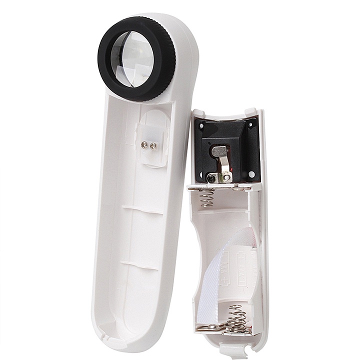 Kính lúp cầm tay phóng đại 40 lần có đèn LED, Kính Lúp Cầm Tay Có Đèn