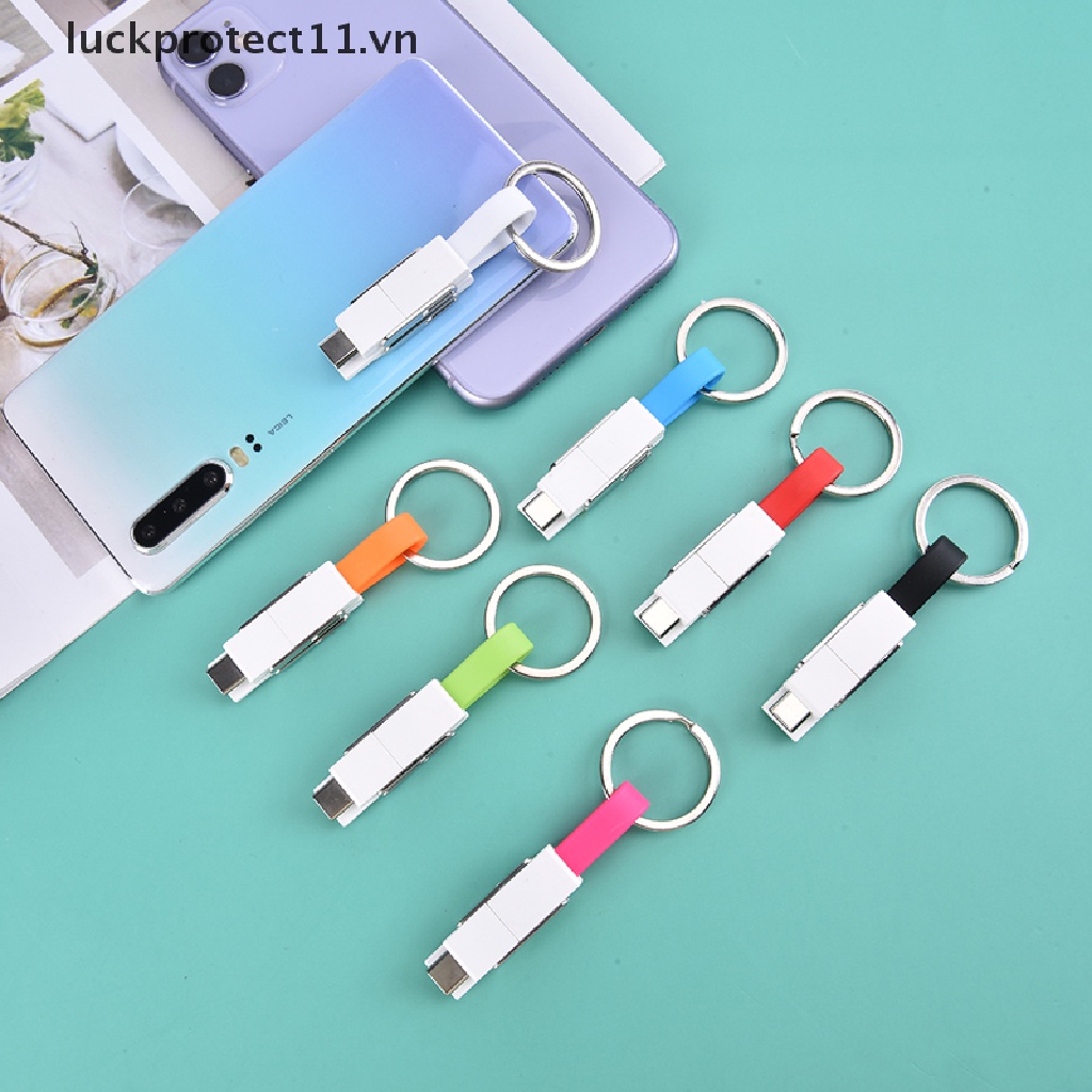 Móc Khóa Nam Châm 4 Trong 1 Cổng Micro USB Type-C