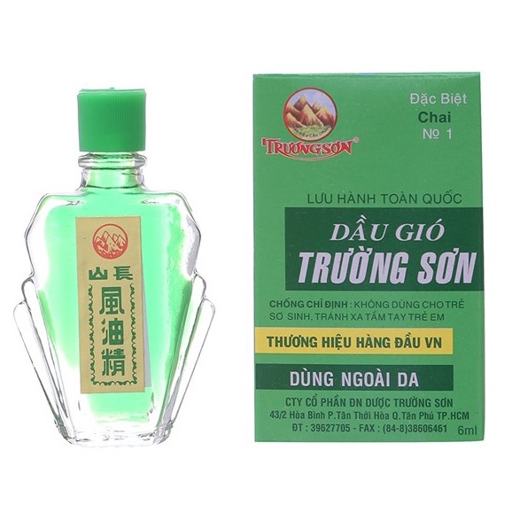 [Chính hãng] Dầu gió TRƯỜNG SƠN chai 6ml