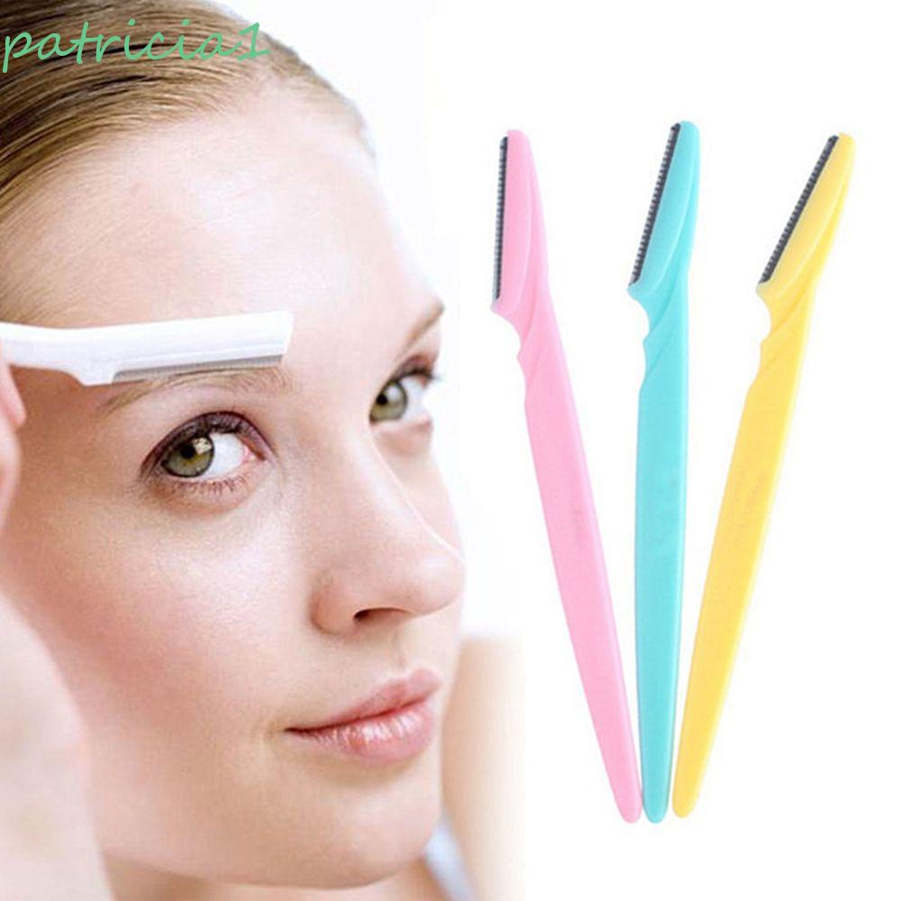 [Hàng mới về] Dao cắt tỉa lông mày bằng thép không gỉ nhiều màu cho nữ