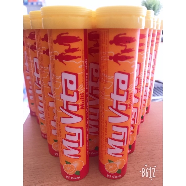 Viên Sủi vitamin C vị cam Myvita Multi tube 20 viên thumbnail