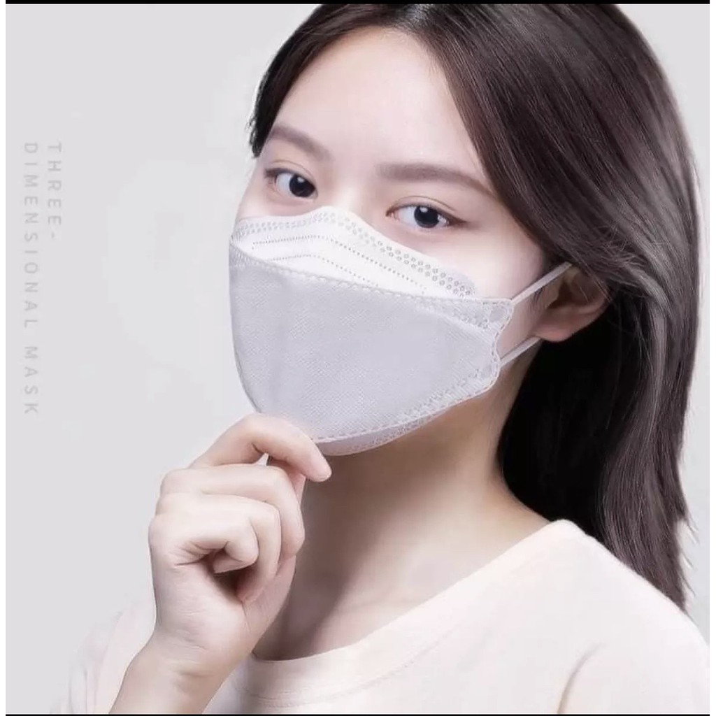 Khẩu trang y tế kháng khuẩn 4D Kf94 Mask, tiêu chuẩn Hàn quốc 4 lớp dày dặn chống bụi mịn dành cho người lớn