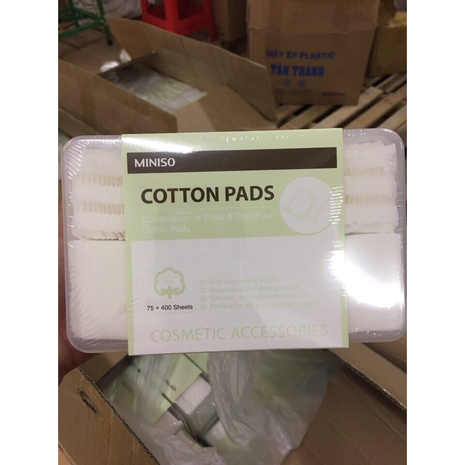 Bông tẩy trang Miniso 1000 miếng