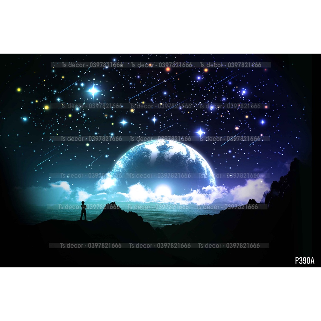 Phông Nền Vũ Trụ-Dải Ngân Hà Livestream Bingo – Tiktok