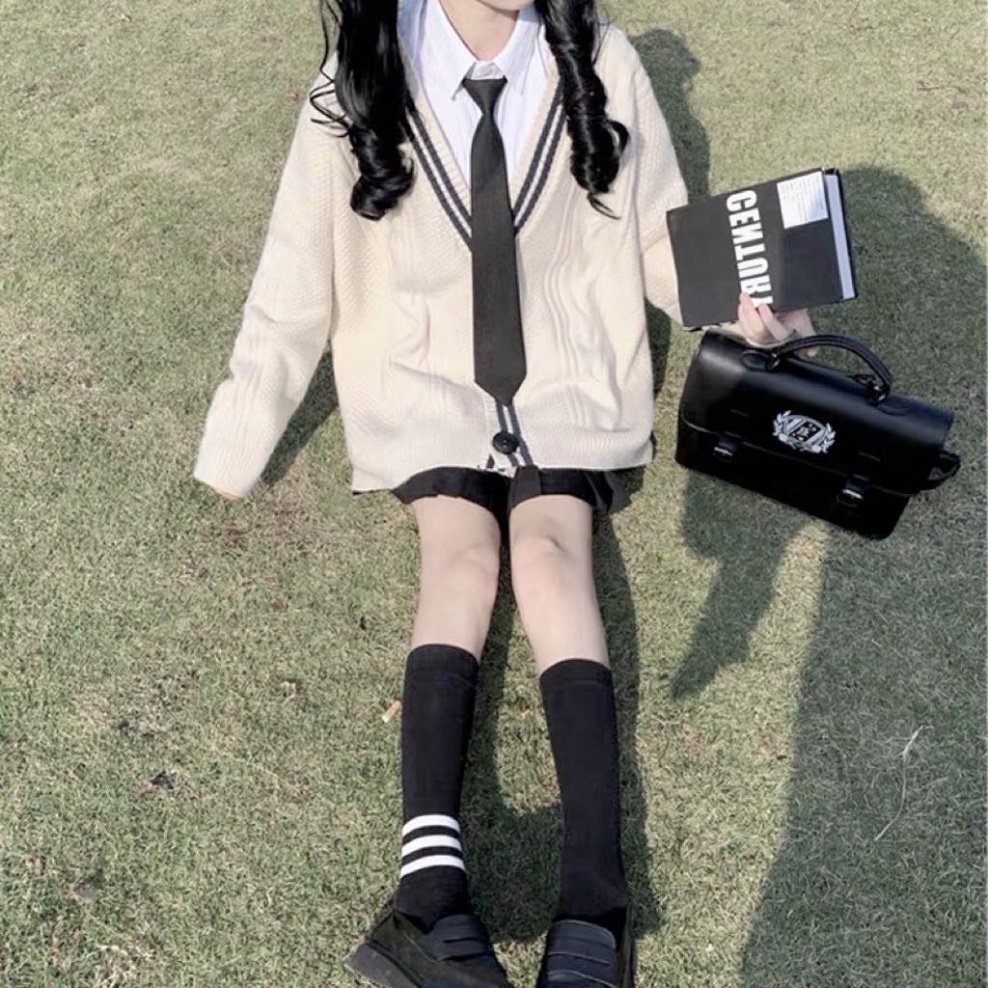 áo khoác cardigan len thừng học sinh dày kiểu dáng hàn quốc chất đẹp quảng châu cao cấp A228 Noiyxanh nội y xanh chất le