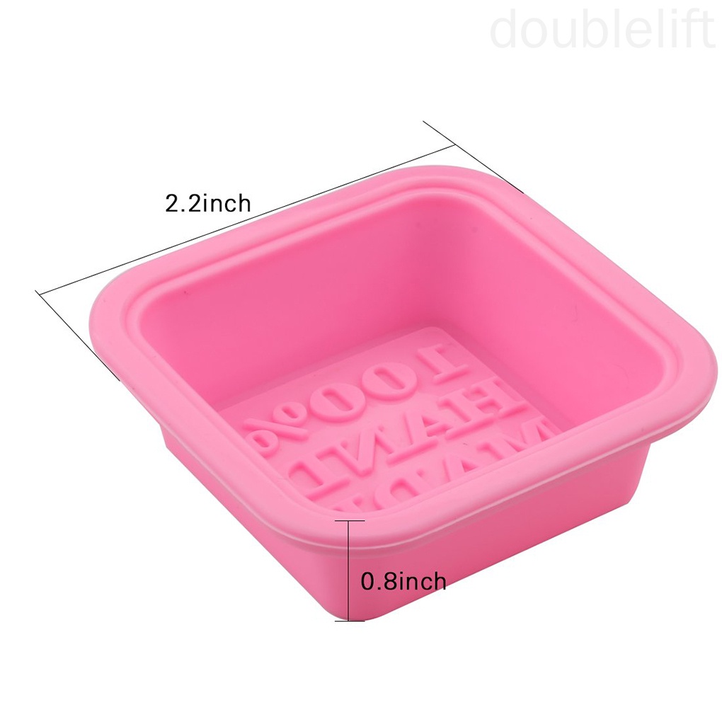 Khuôn Silicone Làm Xà Phòng Hình Vuông Tiện Dụng
