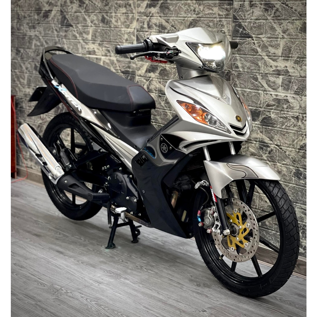 Tem Rời Dán Xe Exciter 2006 Mẫu Lửa Zin Bạc Đen Cực Chất, Tem Camay Ánh Kim Cao Cấp