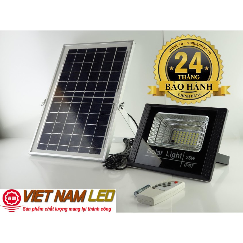 ĐÈN PHA LED NĂNG LƯỢNG MẶT TRỜI 25W SOLAR LIGHT, vnled.vn 0936395395