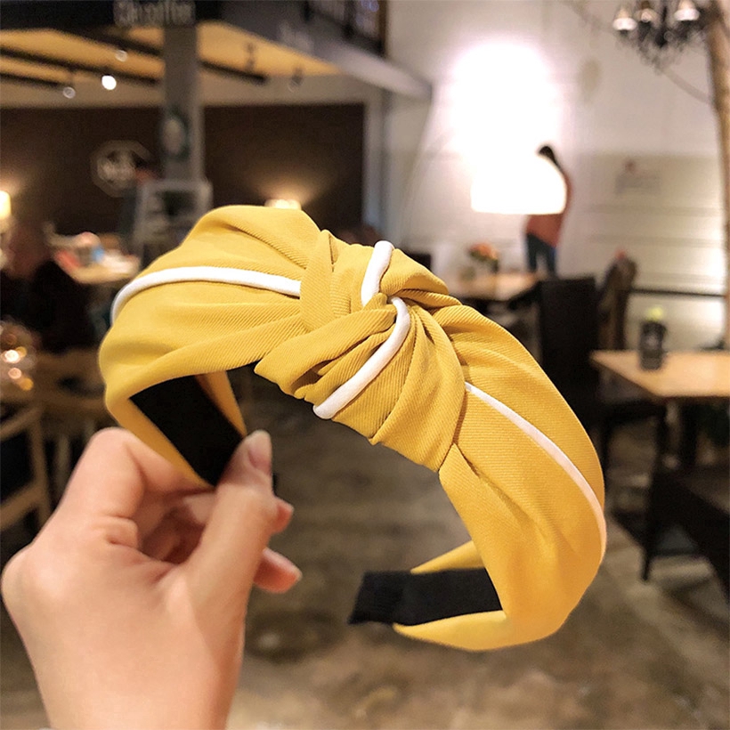 Băng Đô Cài Tóc Thiết Kế Nút Thắt Cổ Điển Phong Cách Hàn Quốc