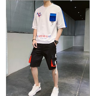 Bộ Quần Áo Nam Phối  Dây Cá Tính