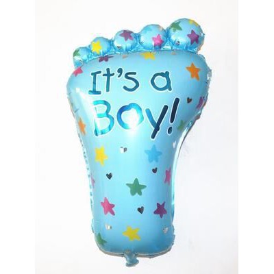 Bóng tráng nhôm trang trí hình bàn chân dành cho các bé tổ chức tiệc thôi nôi ( 1 Tuổi )