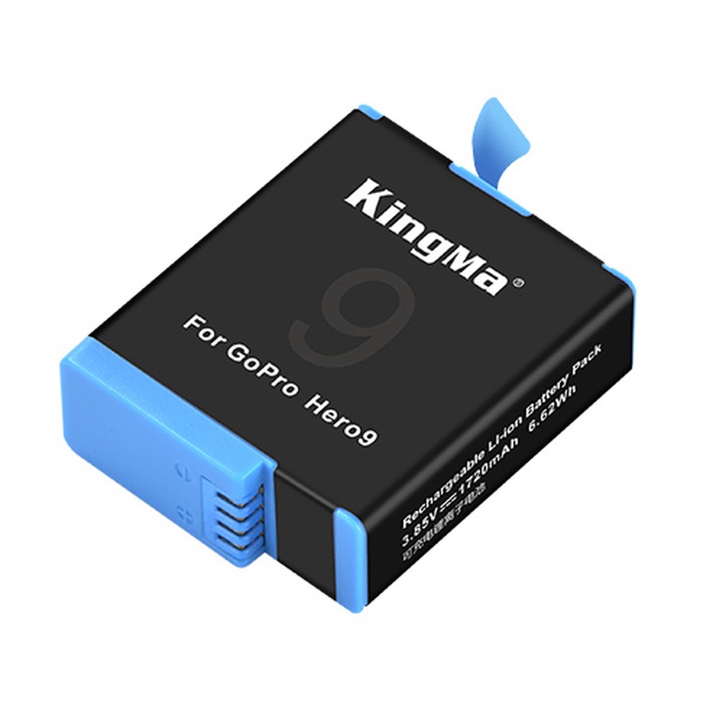 Bộ 1 pin 1 sạc đôi Kingma for GoPro Hero 9 Black, Hero 10 Black BM059-GP9 Kit