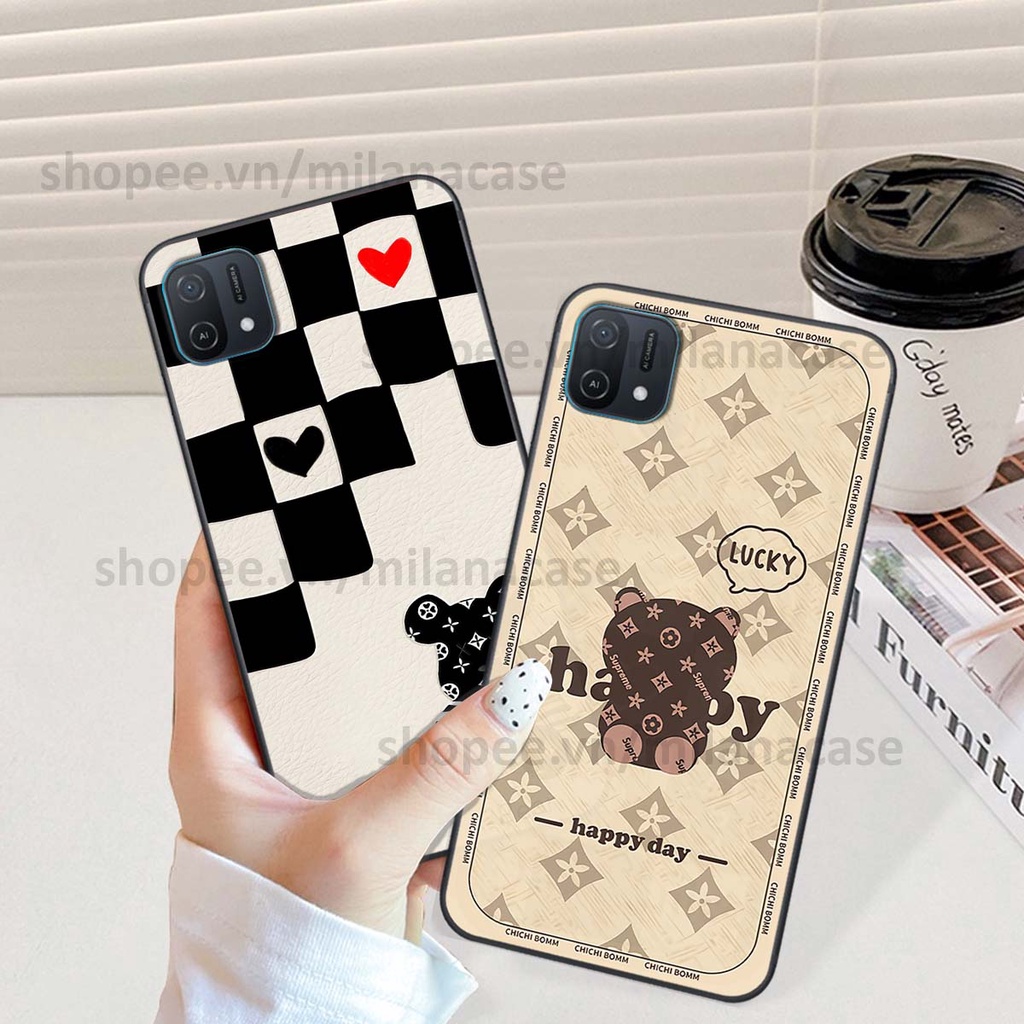 Ốp Oppo A16k gấu be@rBrick gấu Teddy Kaws siêu đẹp, phong cách, cá tính