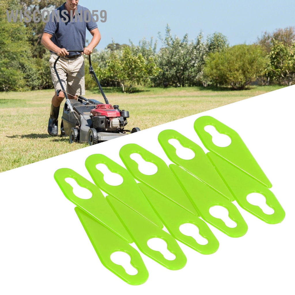 Wisconsin059 25PCS Lưỡi cắt tỉa bằng nhựa Máy cỏ Cắt thay thế dao Phụ kiện tông đơ