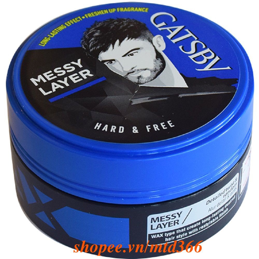 Wax Tạo Kiểu Tóc Hộp Xanh Gatsby Wax H&F 75g.