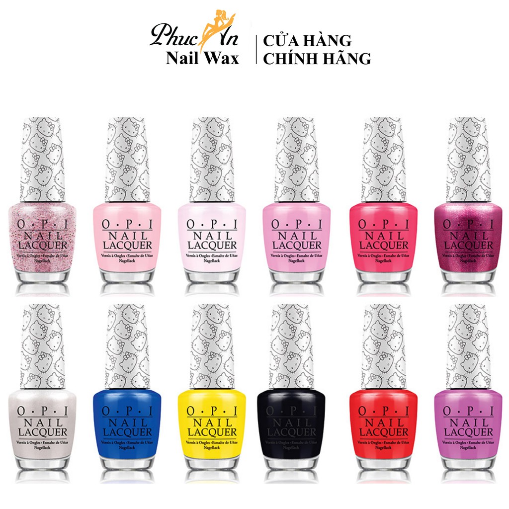 Sơn Móng Tay Opi Kitty Chính Hãng Mỹ USA , Sơn Opi Nắp Đen Và Opi Shine , Phụ Liệu Nail