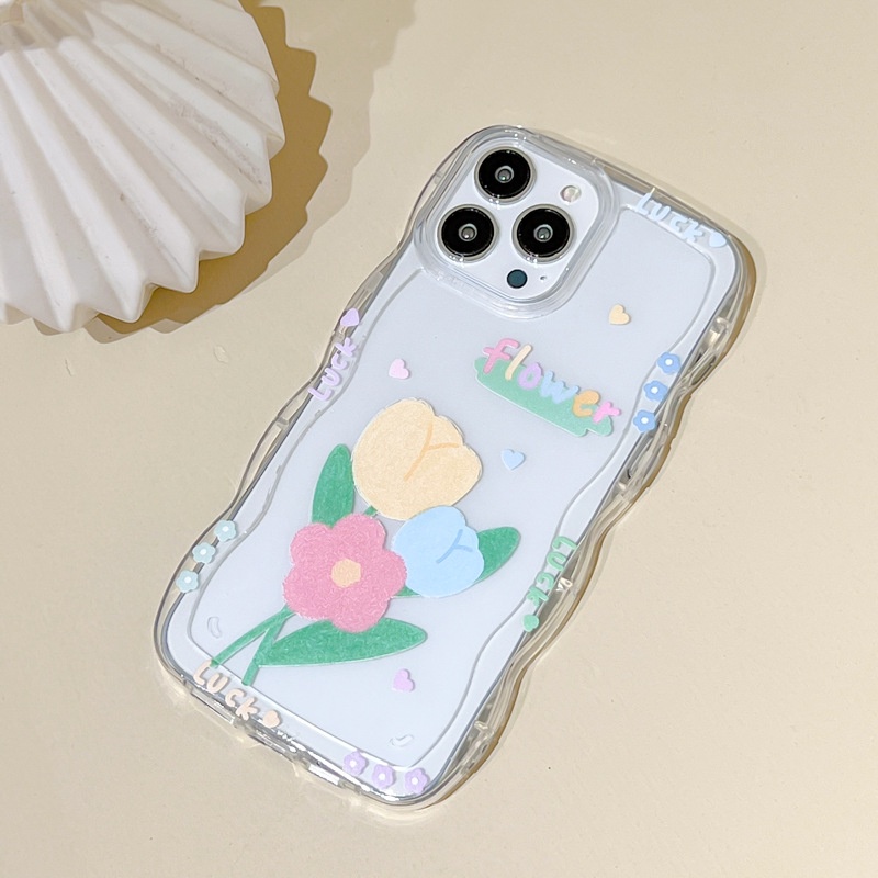 Ốp Điện Thoại Nhựa Acrylic Phối Ren Kiểu Nhật Hàn Dễ Thương Cho Iphone 13 11 12Promax xs 8