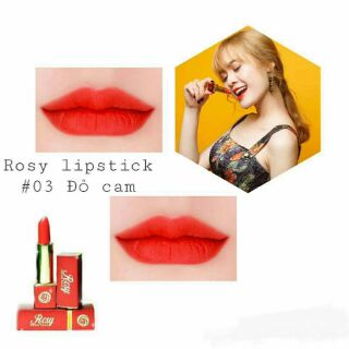 Son sáp lì rosy sweet - đỏ cam