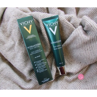 Gel giảm dầu và giúp se khít lỗ chân lông ban đêm Vichy Normaderm Night Detox