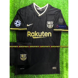 Bộ Áo bóng đá Barca đen 2020-2021 (Body Fix PLayer) hàng Thailand chuẩn thi đấu 100% Nhận hàng Ok mới trả tiền