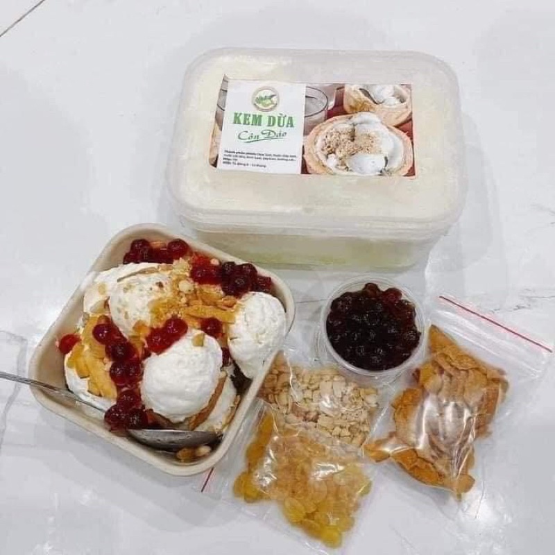 Kem dừa côn đảo hộp 1000ml (giao tphcm)