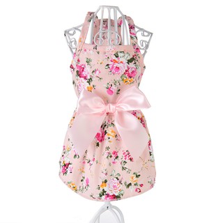 Đầm hoa chất vải cotton dành cho thú cưng