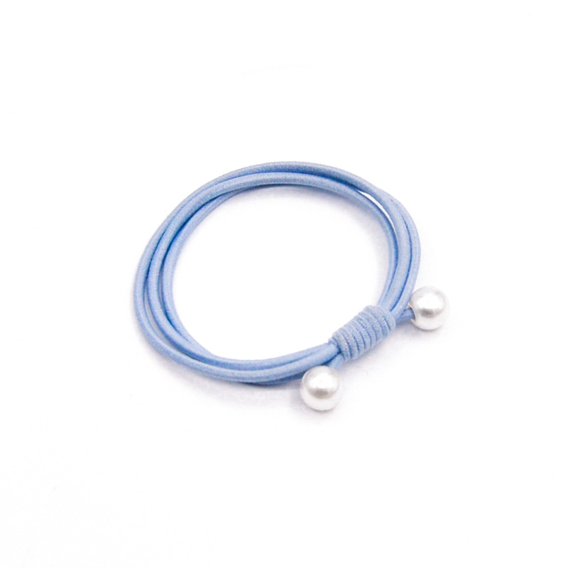 Dây Cột Tóc Cao Su Đính Hạt Ngọc Trai Đơn Giản Phong Cách Hàn Quốc