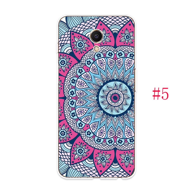 Ốp Lưng Điện Thoại Nhựa Mềm Meizu M6 M3 M5 Note M6s M6t Họa Tiết Mandala