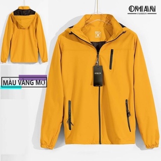 Áo khoác gió nam nữ 2 lớp chống nước, chống gió, áo gió dù OMAN AK65