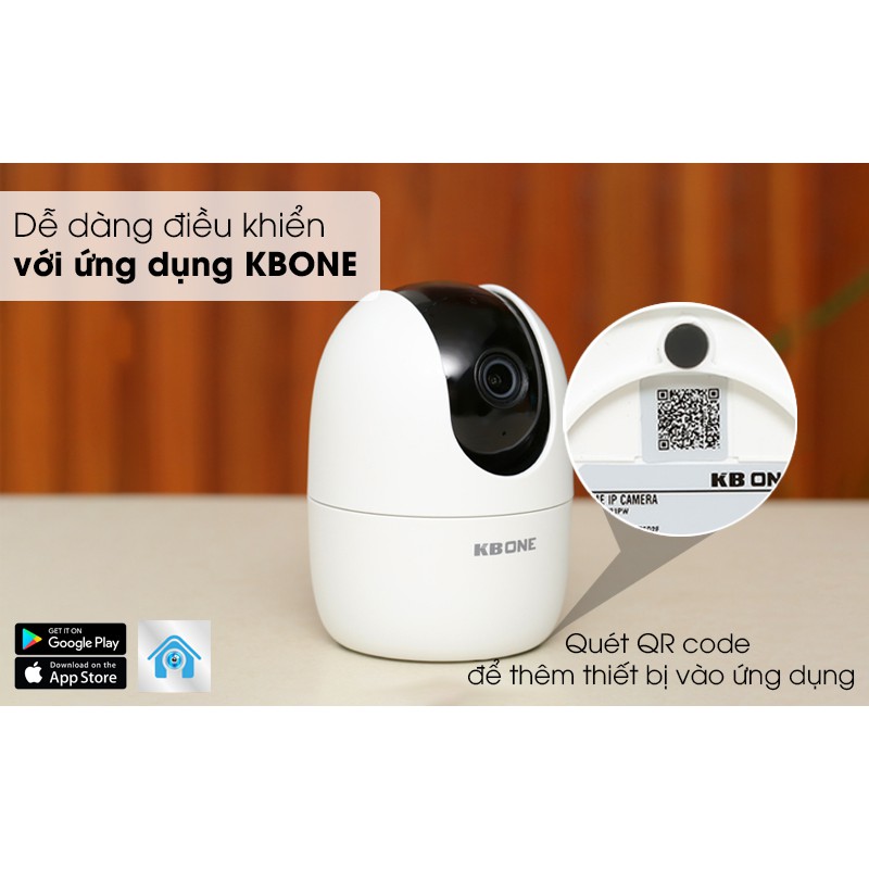 Camera KBONE 2.0 MPX Xoay 360° Chính Hãng KBVISION - Tiếng Việt  - Di Chuyển Theo Người - Bảo Hành 24 Tháng | BigBuy360 - bigbuy360.vn