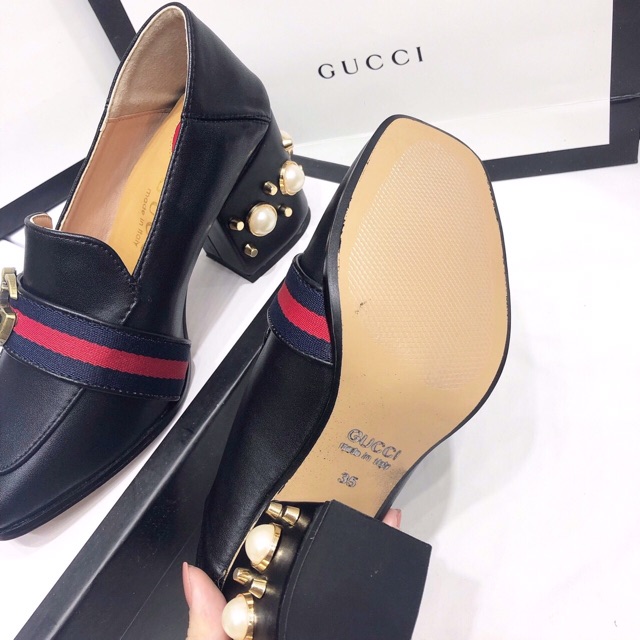 Giày cao gót G c gót ngọc fullbox