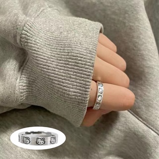 Ahellogirl Nhẫn Cặp Đôi Hình HELLO Kitty Dễ Thương