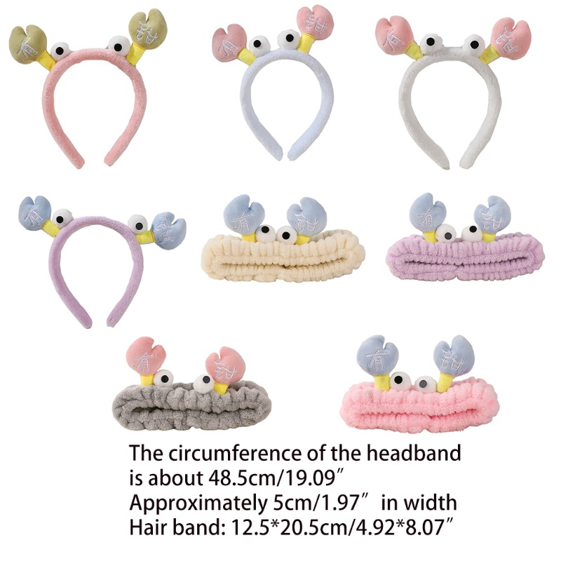 Cài Tóc Hình Con Cua Nhồi Bông Đáng Yêu Dành Cho Bé Gái